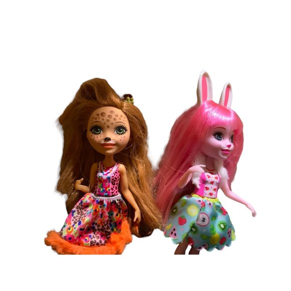 2 Enchantimals Dolls-  Bree Bunny & Cherish Cheetah - Picture 6 of 7